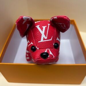 Louis Vuitton Red Dog Keychain